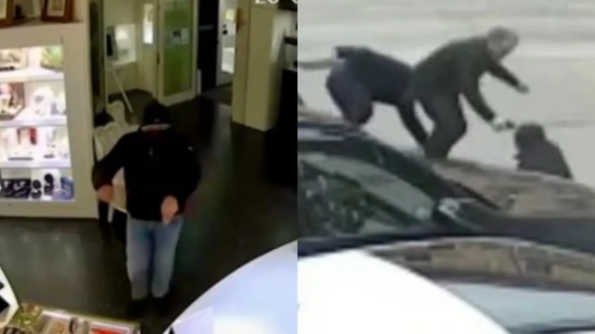 Κοσμηματοπώλης Ροτζιέρο βίντεο καταδίωξη ληστών Ιταλία