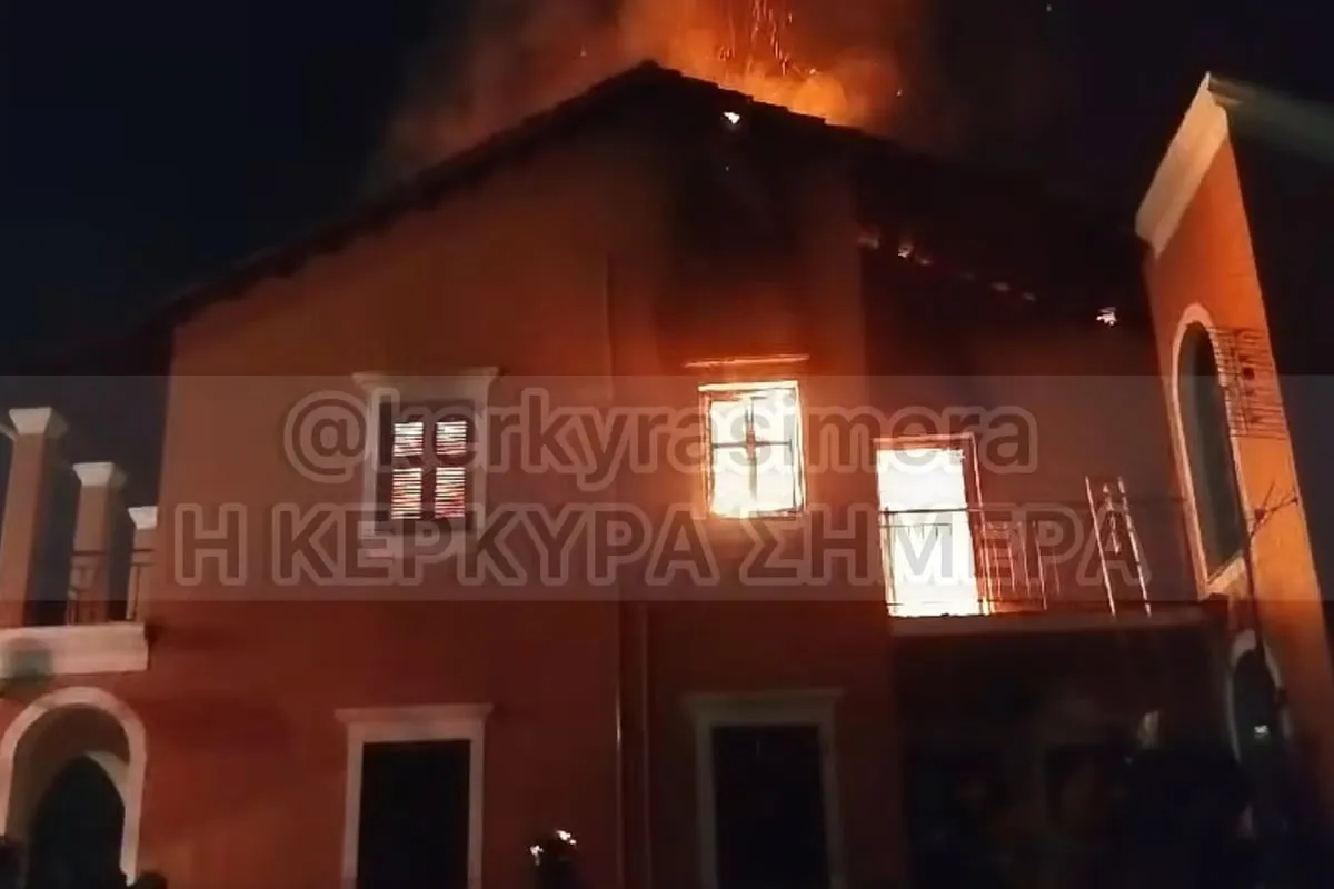 Εκκένωση κατοίκων λόγω πυρκαγιάς στο Ρέθυμνο Κρήτης