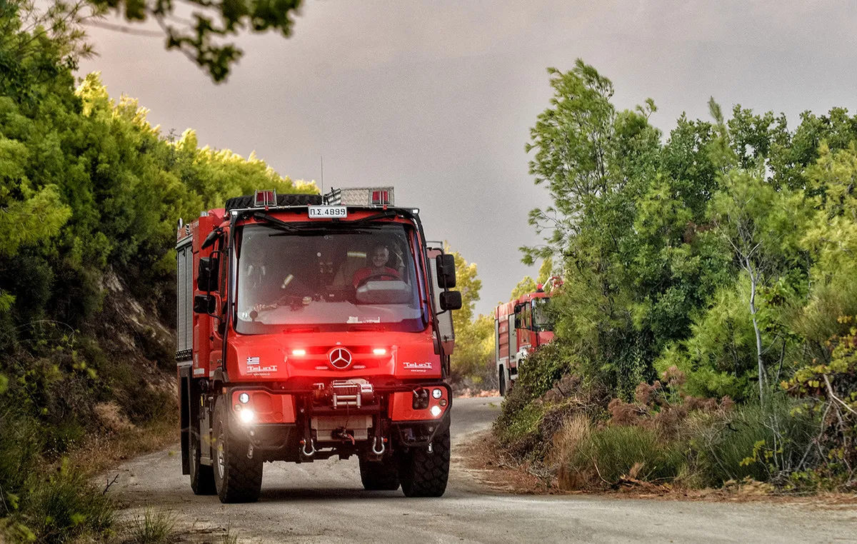 Δασική περιοχή στη Χαλκιδική με προειδοποίηση κινδύνου πυρκαγιάς