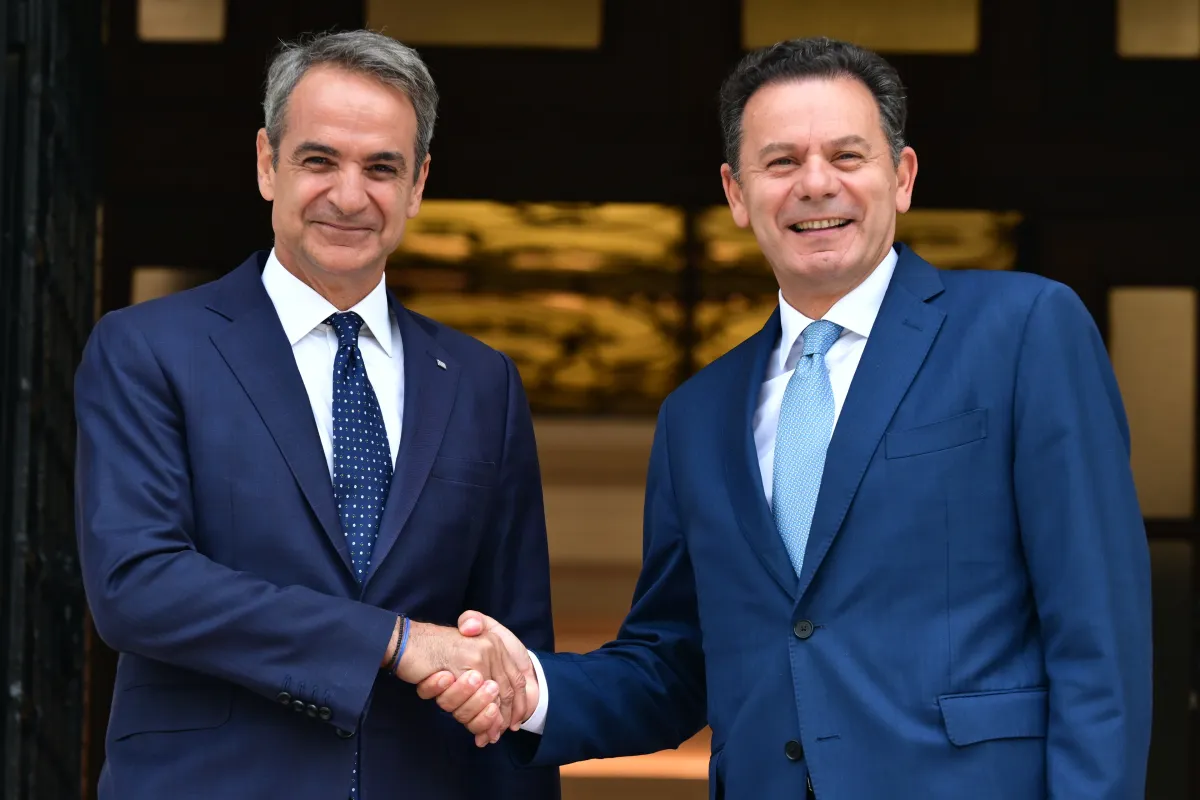 Ο Μητσοτάκης με τον Μοντενέγκρο στο Μέγαρο Μαξίμου