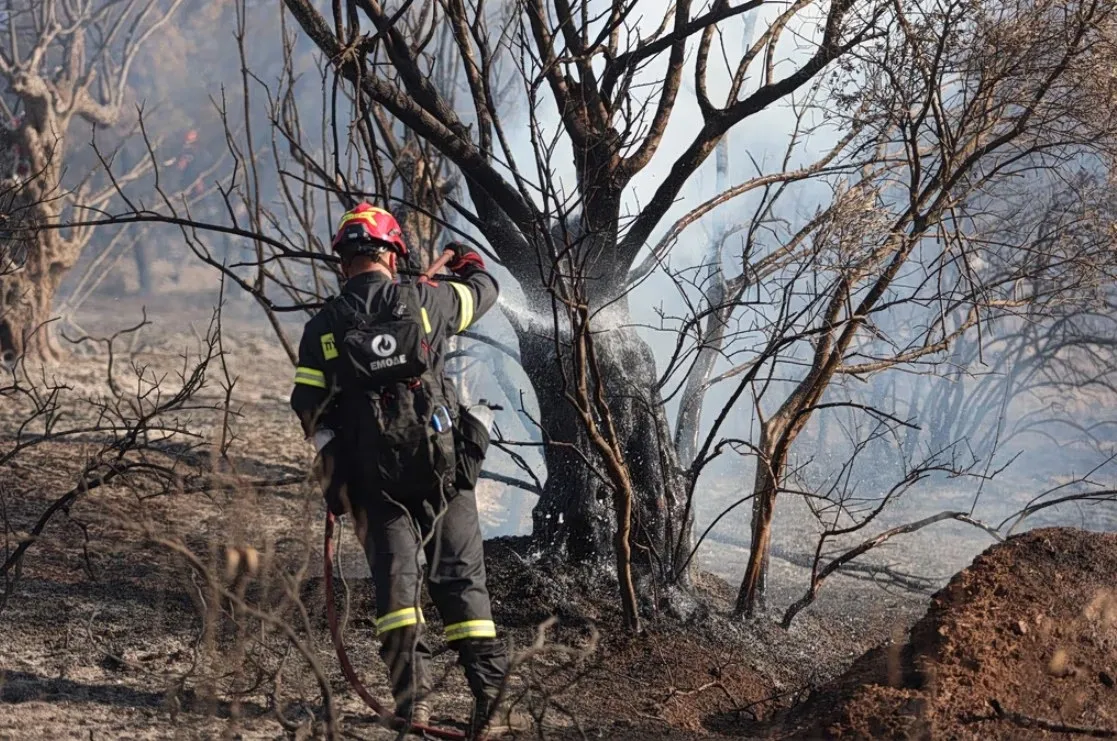Χάρτης κινδύνου πυρκαγιάς και καύσωνα στην Ελλάδα