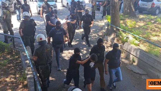 Δικαστικό Μέγαρο Θεσσαλονίκης συλληφθέντες εμπρηστική επίθεση Νέστορα