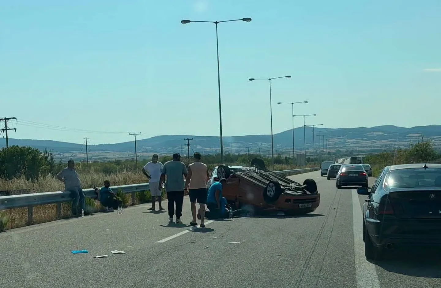 Τροχαίο ατύχημα στην Εγνατία Οδό στον Έβρο