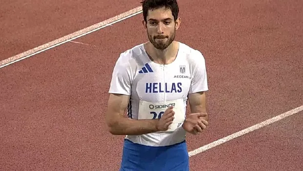 Ο Μίλτος Τεντόγλου πηδάει στο μήκος στο Diamond League Μονακό