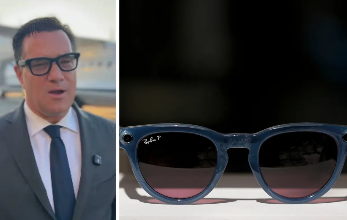 Ο Άδωνις Γεωργιάδης φορά έξυπνα γυαλιά Ray-Ban Meta