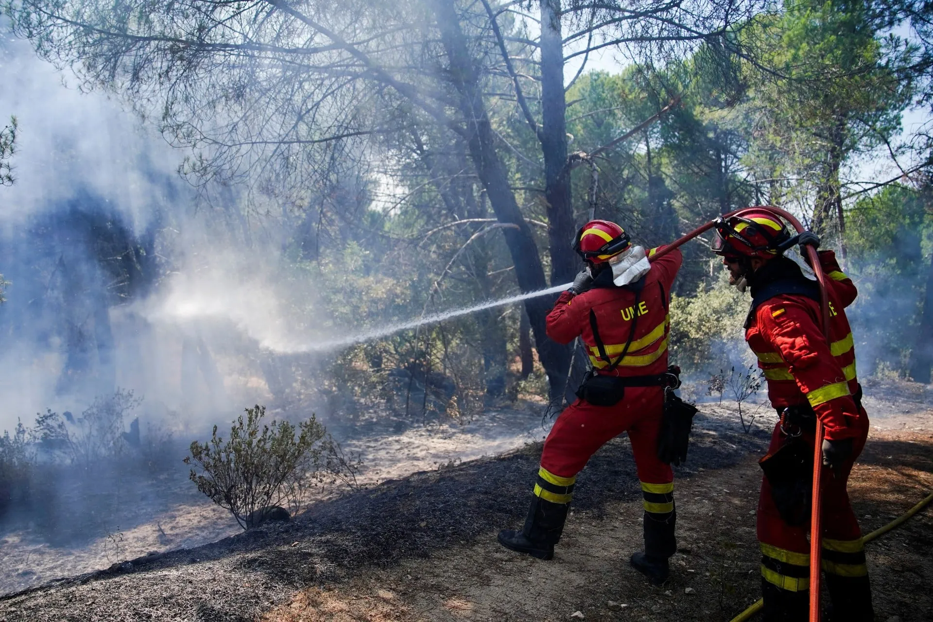 Πυρκαγιά και καπνός στην Ανδαλουσία Ισπανίας