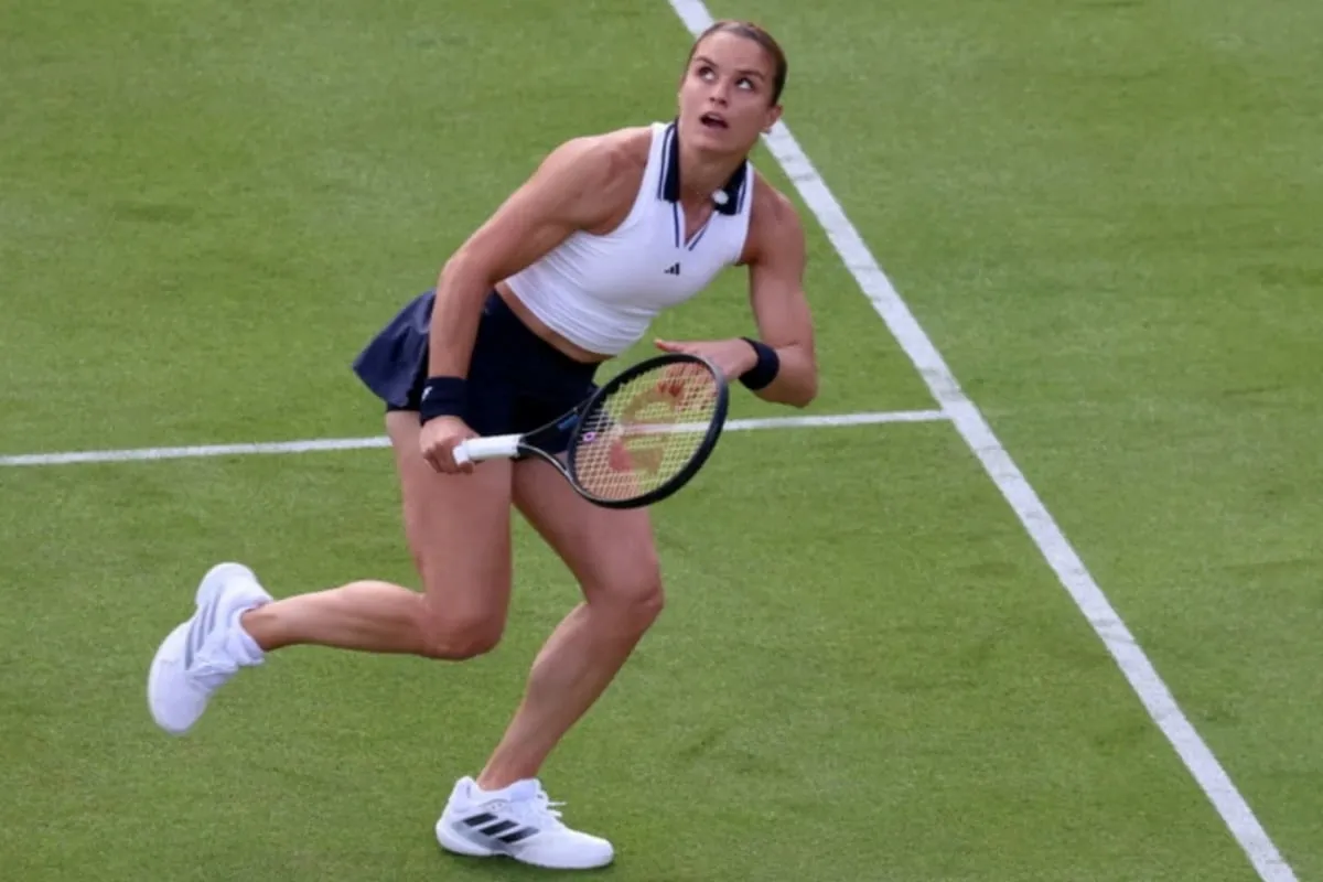 Η Μαρία Σάκκαρη παίζει τένις στο Wimbledon