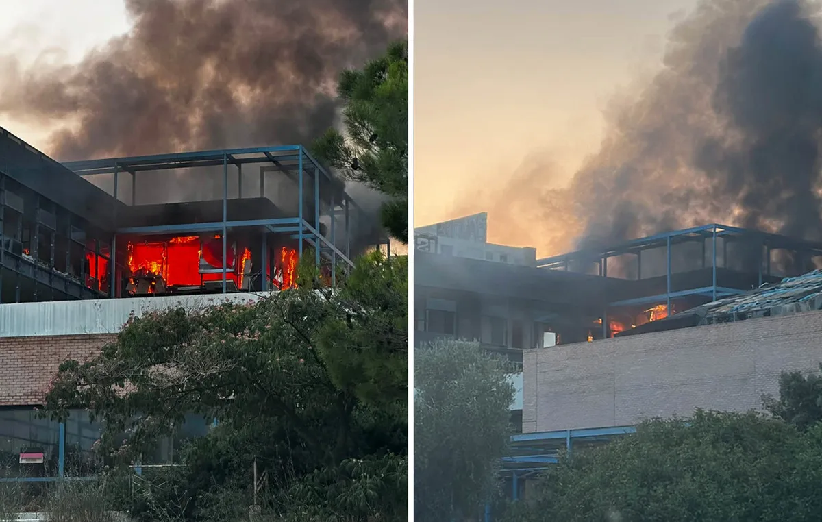 Πυροσβεστικά οχήματα σε φωτιά κοντά στο Ολυμπιακό Χωριό