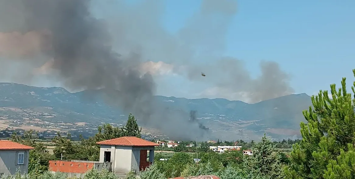 Πυροσβέστες επιχειρούν σε δασική πυρκαγιά στην Αττική