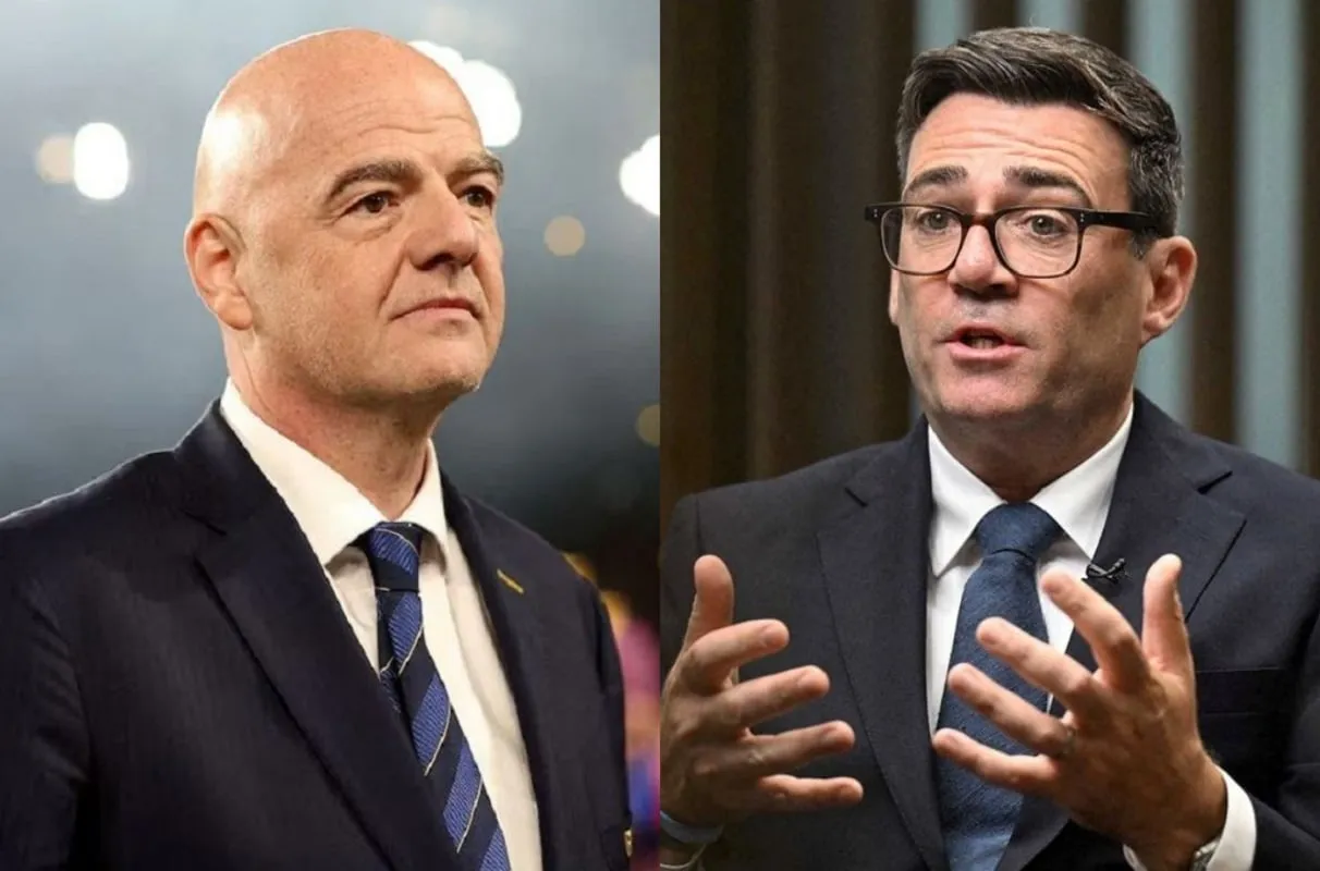 Ο Τζιάνι Ινφαντίνο σε συνέδριο της FIFA
