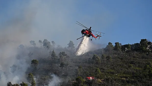 Χάρτης πρόβλεψης κινδύνου πυρκαγιάς για την Αττική