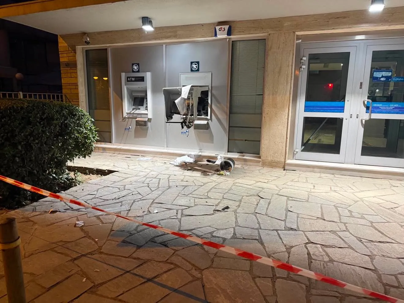 Έκρηξη σε ΑΤΜ τράπεζας στην Καλαμαριά Θεσσαλονίκης