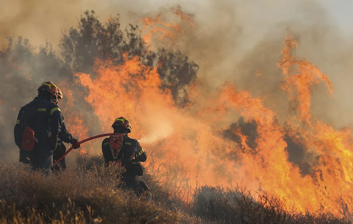 Χάρτης πρόβλεψης κινδύνου πυρκαγιάς για την Αττική