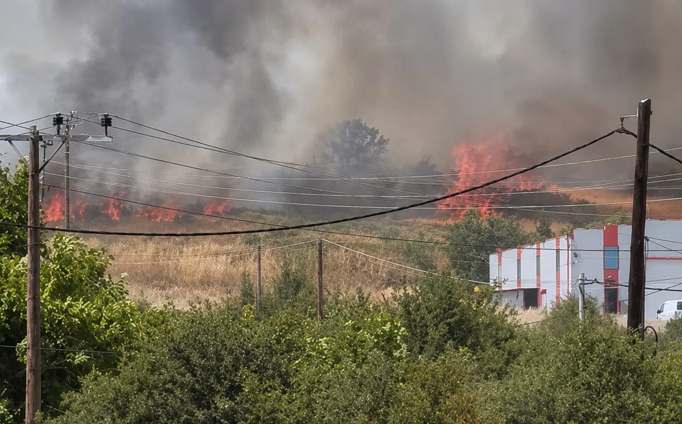 Πυροσβεστικά οχήματα σε φωτιά στο Αλιβέρι Εύβοιας