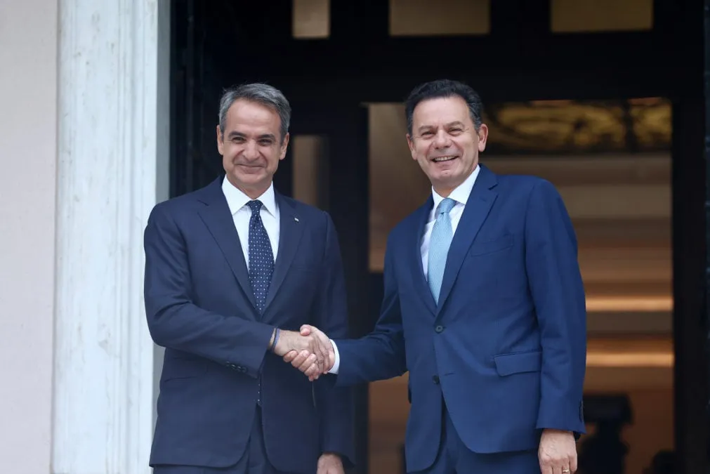 Ο Μητσοτάκης με τον Μοντενέγκρο στο Μέγαρο Μαξίμου