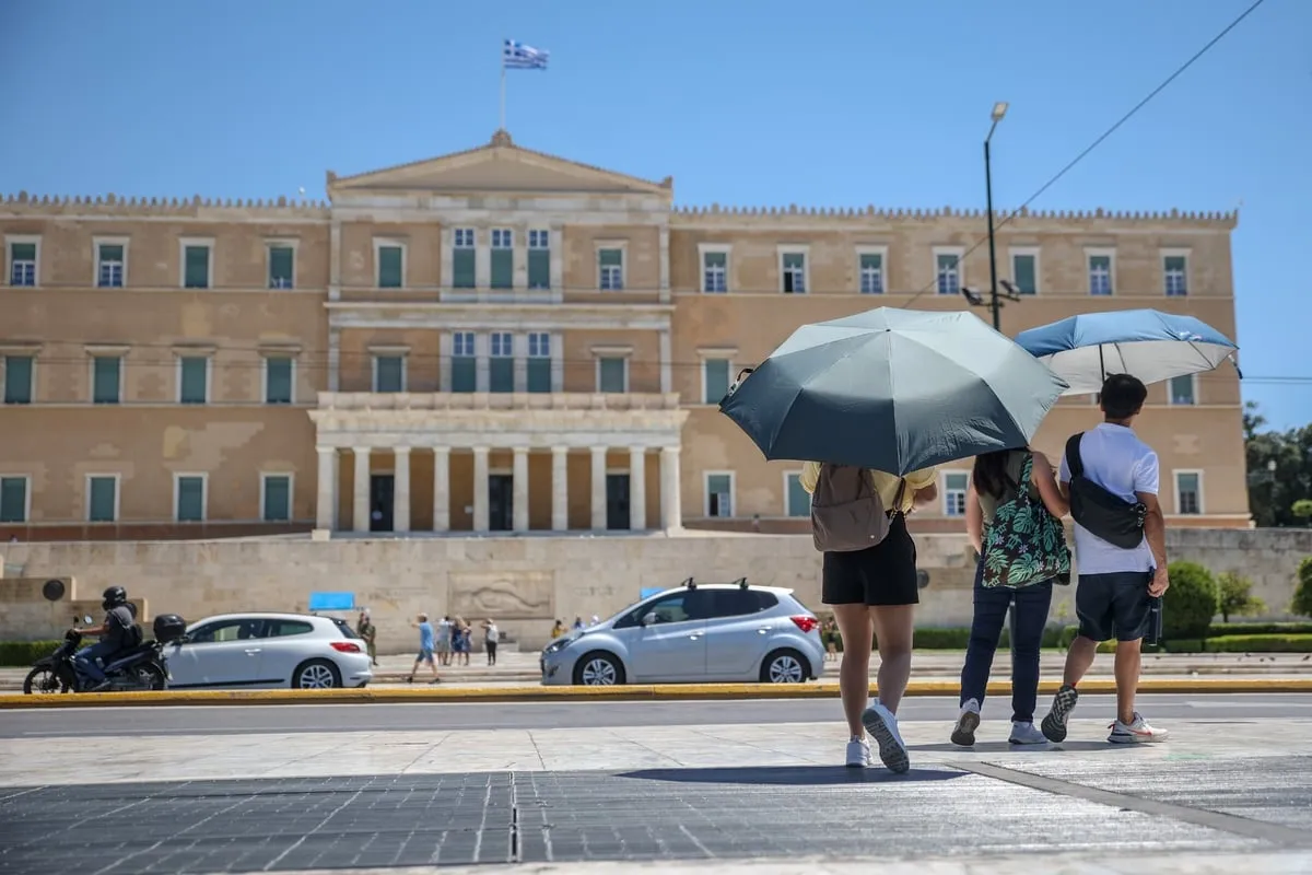 Γράφημα με στοιχεία πληθωρισμού Eurostat για Ελλάδα και Ευρωζώνη