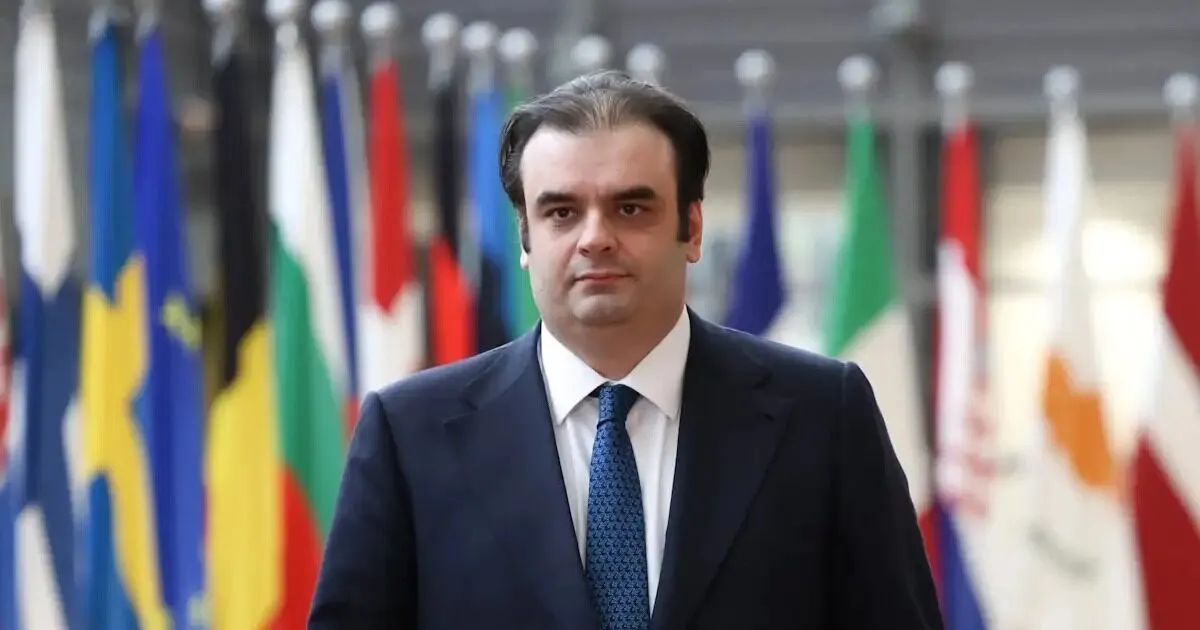 Ο Κυριάκος Πιερρακάκης σε συνεδρίαση του Eurogroup