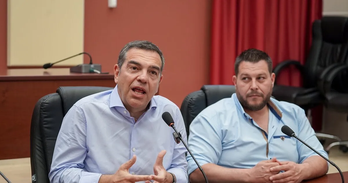 Ο Αλέξης Τσίπρας συναντά κτηνοτρόφους στη Λέσβο