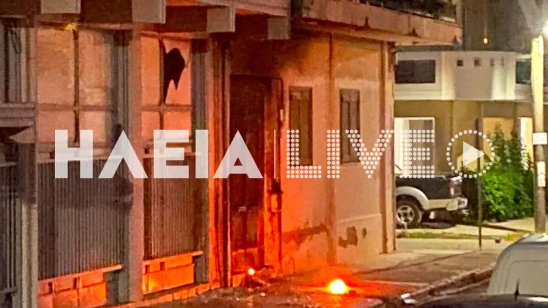 Ζημιές από έκρηξη γκαζάκια σε πολυκατοικία στην Αμαλιάδα