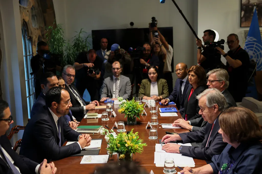 Χριστοδουλίδης Γκουτέρες Έρχιουρμαν δείπνο για το Κυπριακό
