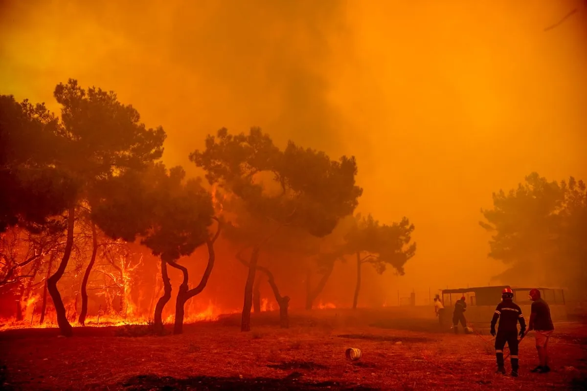 Χάρτης πρόβλεψης κινδύνου πυρκαγιάς για την Αττική