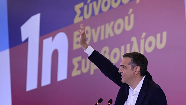 Μέλη του Εθνικού Συμβουλίου της ΕΛΑΣ σε εκδήλωση