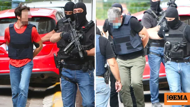 Αστυνομική συνοδεία στην Ευελπίδων για την υπόθεση Marfin
