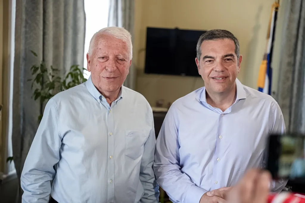 Ο Αλέξης Τσίπρας σε επίσκεψη στη Λέσβο