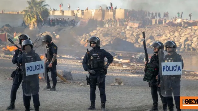 Φωτιά σε καταυλισμό μεταναστών στην παραλία Μπενίτεθ Θέουτα