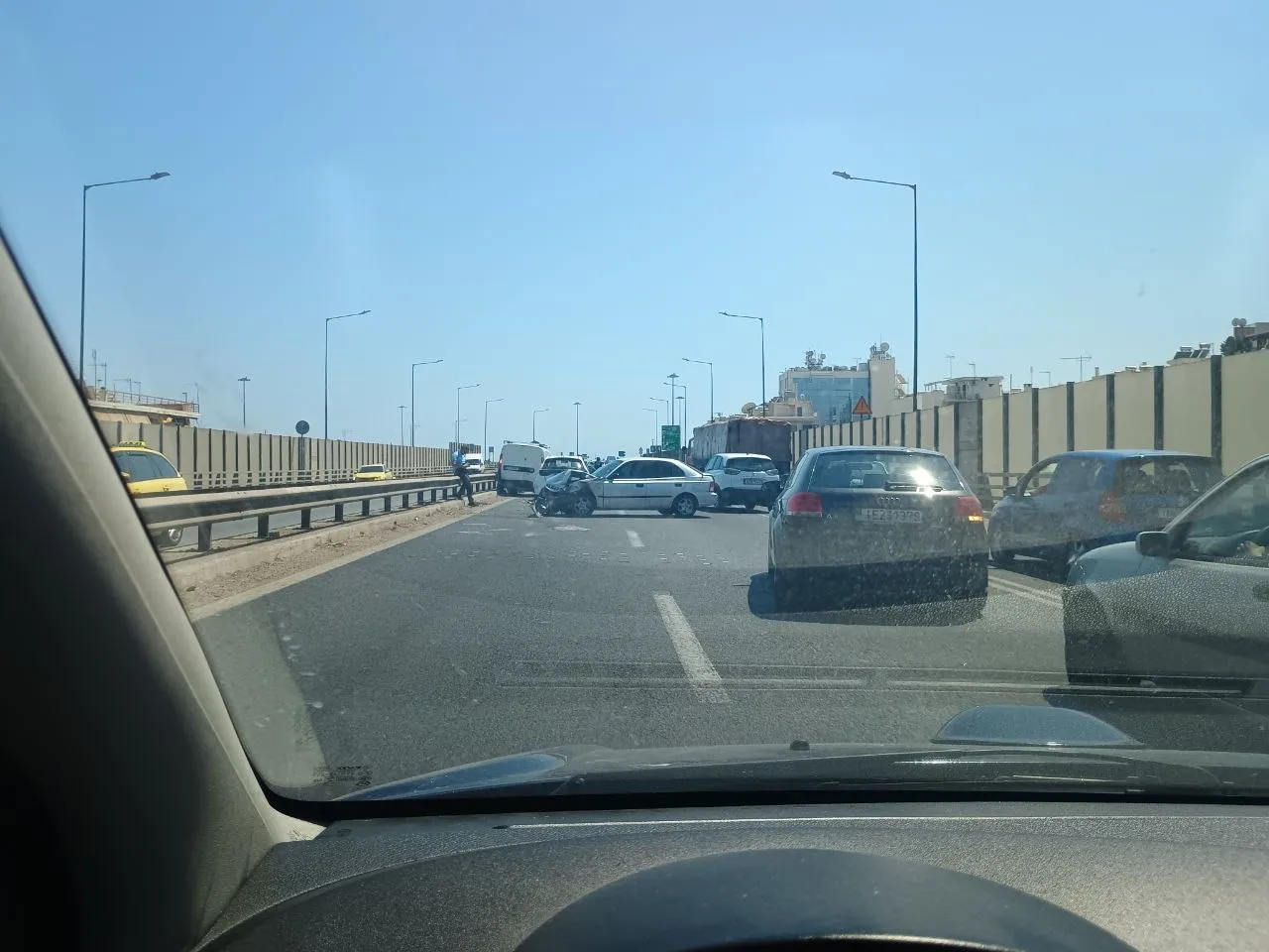 Καραμπόλα οχημάτων στη Λεωφόρο Κηφισού προς Πειραιά
