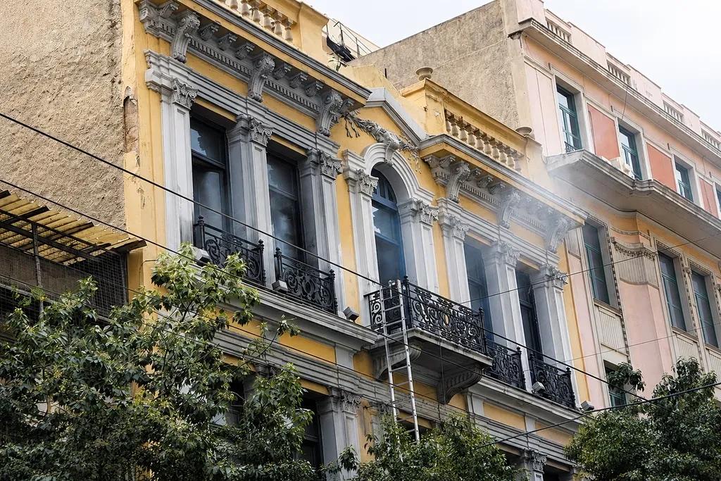 Τράπεζα Marfin στην οδό Σταδίου μετά τον εμπρησμό