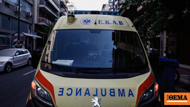 Σημείο τροχαίου δυστυχήματος στον δρόμο Βόλου Διμηνίου