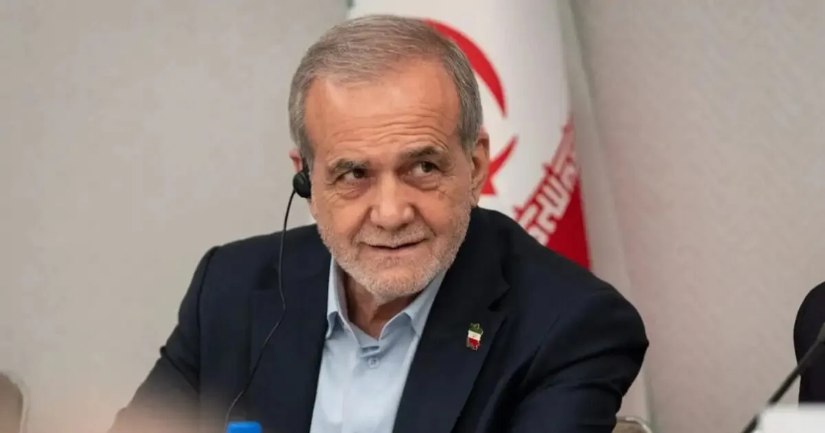 Ο πρόεδρος του Ιράν Μασούντ Πεζεσκιάν σε δηλώσεις