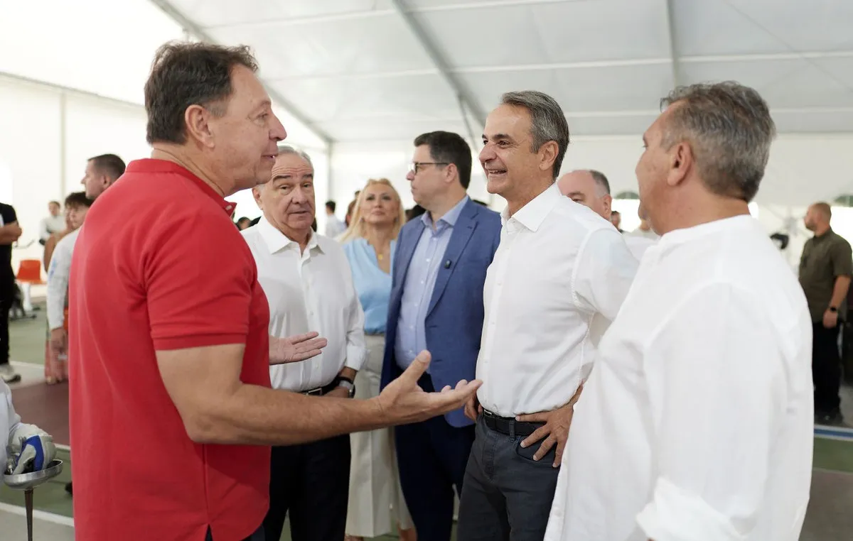 Ο Κυριάκος Μητσοτάκης στη Βιομηχανική Περιοχή Φλώρινας