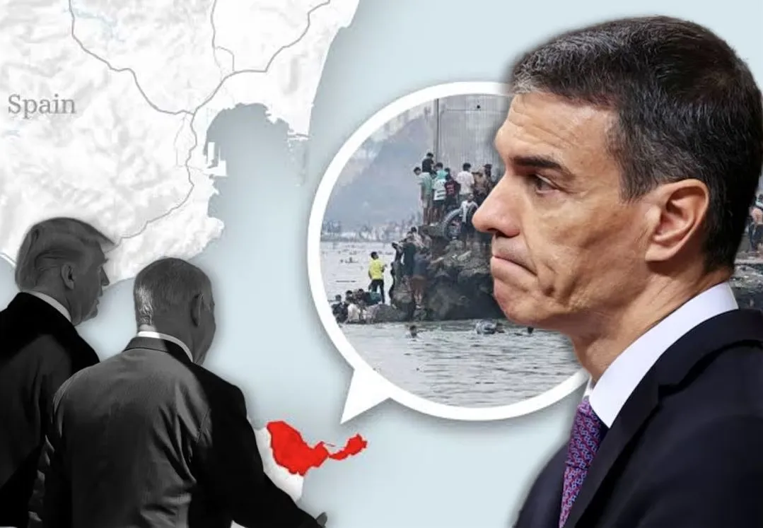 Μετανάστες περνούν τα σύνορα στη Θέουτα