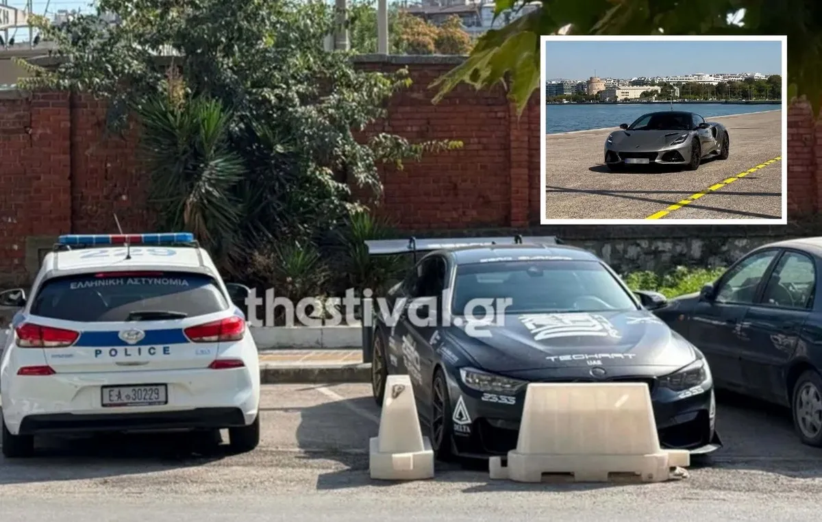 Supercar κάνει επικίνδυνους ελιγμούς στη Λεωφόρο Μεγάλου Αλεξάνδρου