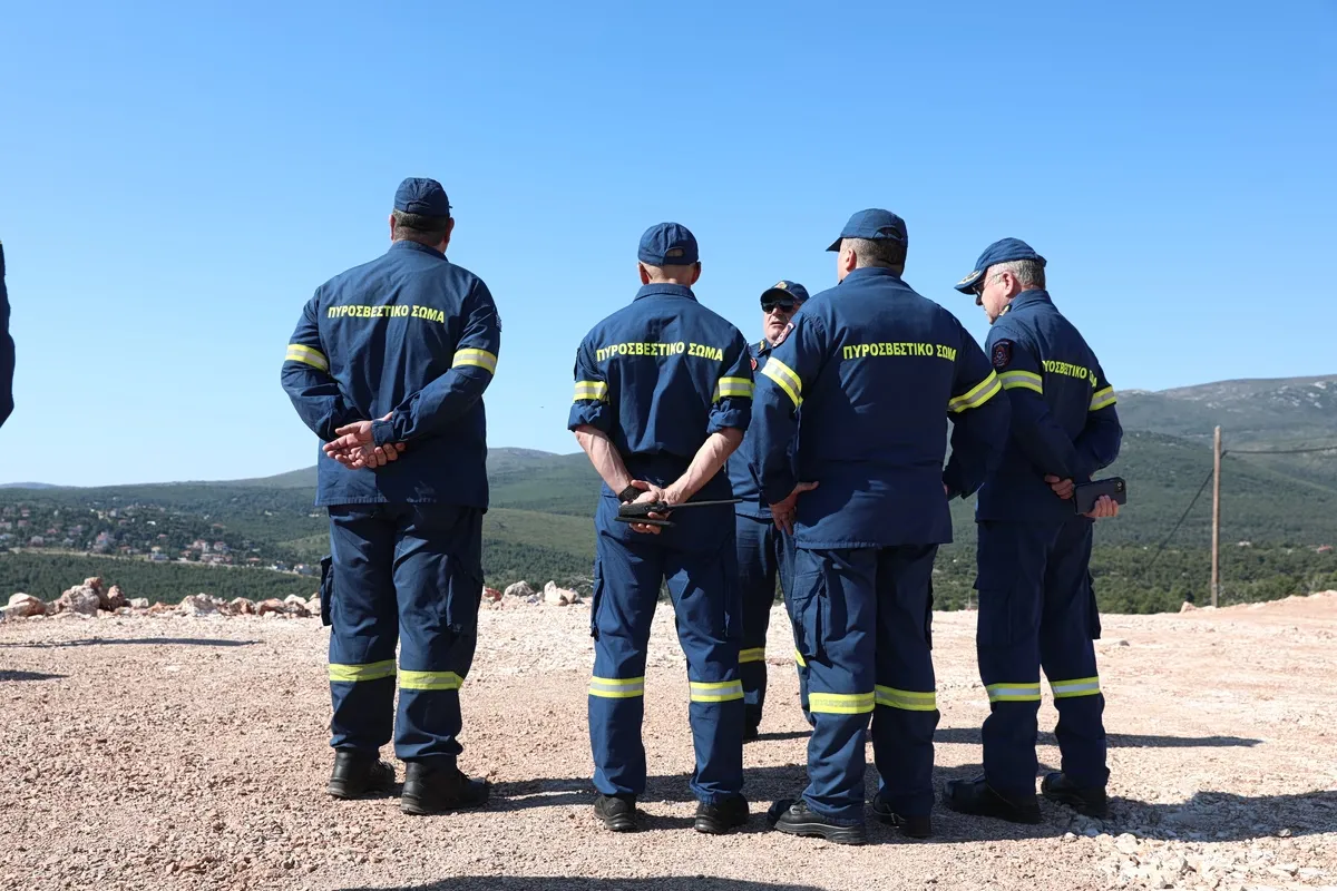 Χάρτης πρόβλεψης κινδύνου πυρκαγιάς σε περιοχές της Ελλάδας