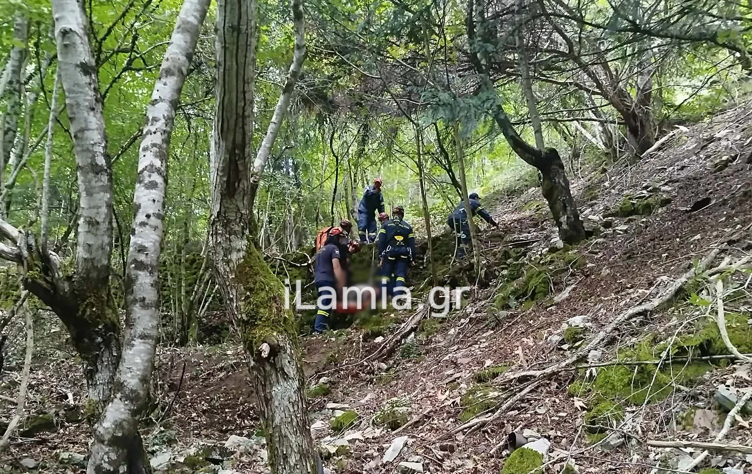 Πυροσβέστες σε επιχείρηση διάσωσης στα Άγραφα Ευρυτανίας