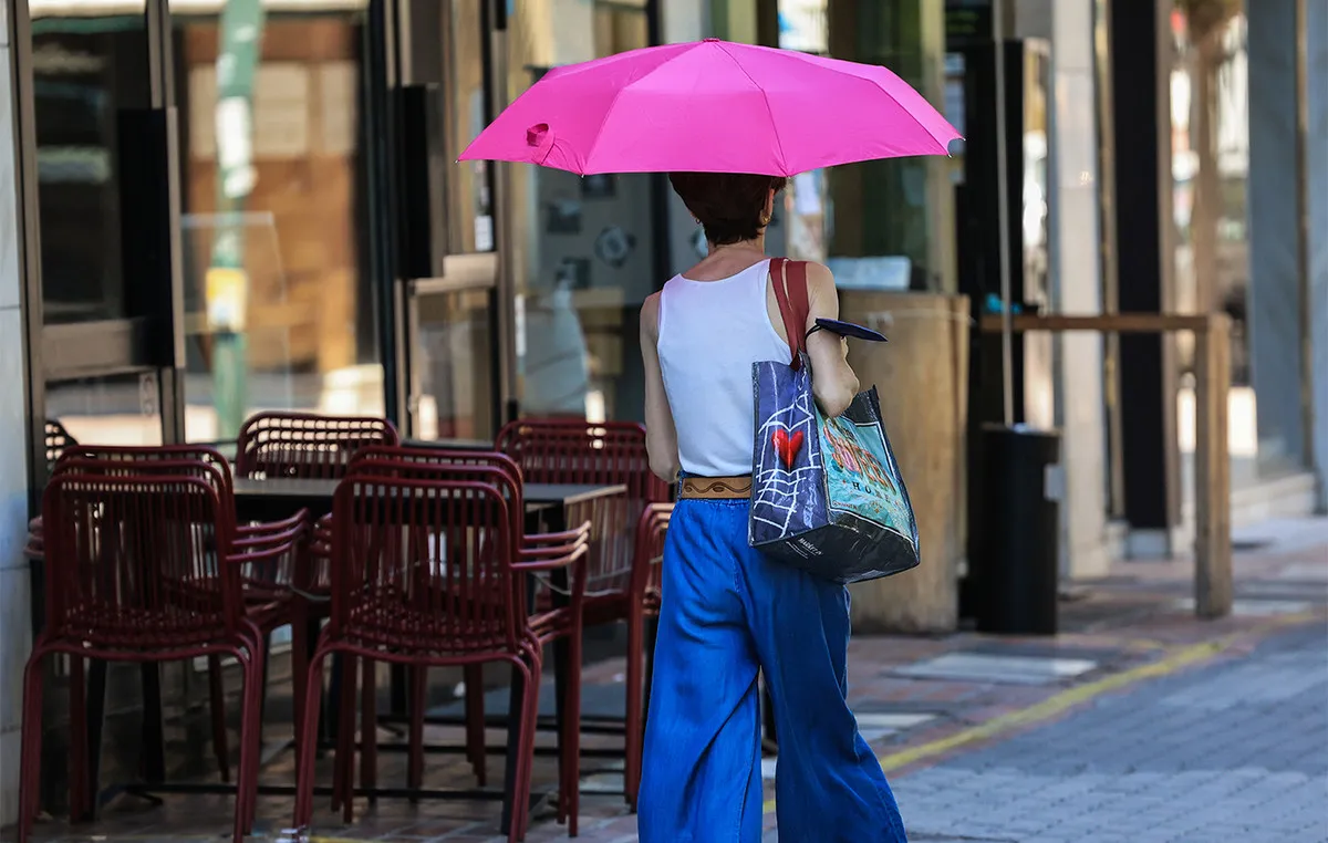 Πυροσβεστικό όχημα σε δασική περιοχή υπό καύσωνα