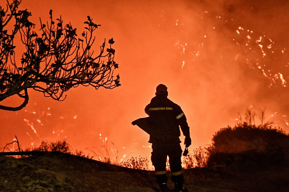 Χάρτης ακραίου κινδύνου πυρκαγιάς στην Ελλάδα