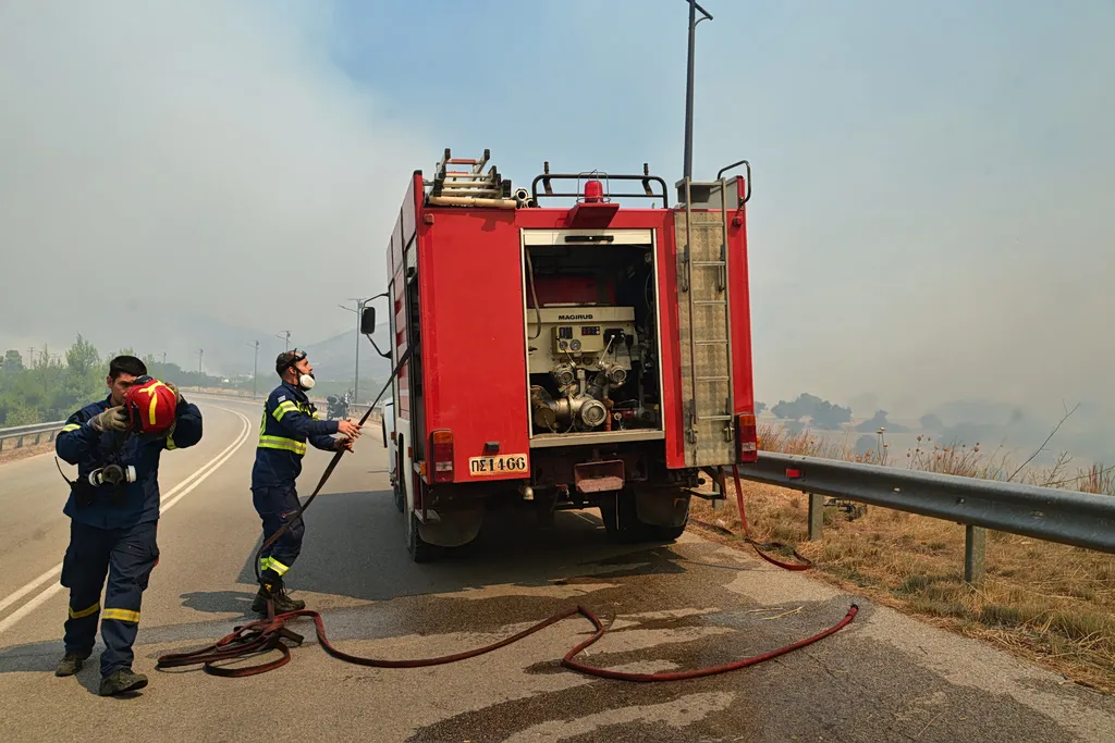 Πυροσβεστικά οχήματα επιχειρούν σε φωτιά στο Λασίθι