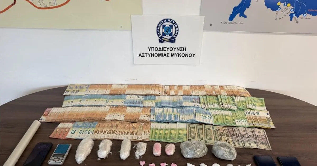 Αστυνομική επιχείρηση κατά διακίνησης ναρκωτικών στη Μύκονο