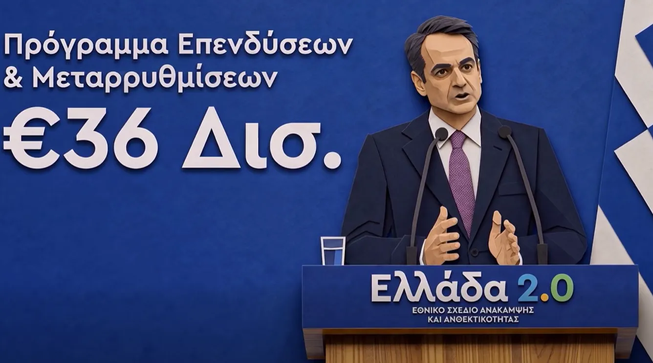 Ο Κυριάκος Μητσοτάκης παρουσιάζει το Ταμείο Ανάκαμψης
