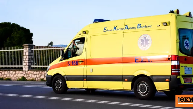 Σημείο τροχαίου δυστυχήματος στην Εθνική Οδό Σερρών