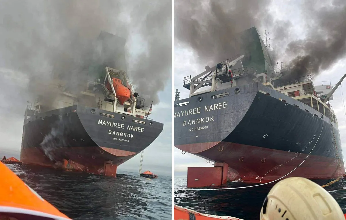 Εμπορικό πλοίο διασχίζει τα Στενά του Ορμούζ