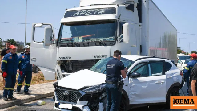 Τροχαίο με φορτηγό στη σήραγγα του Ακτίου