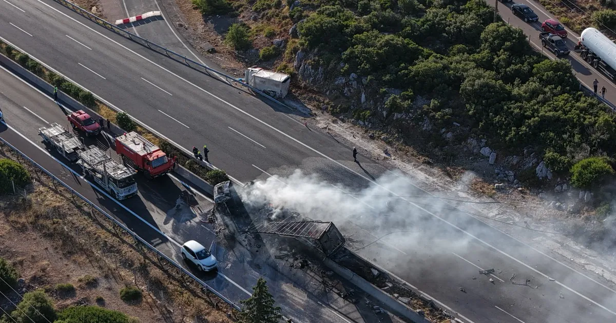 Περιπολικό αστυνομίας σε τόπο τροχαίου δυστυχήματος στη Βρετανία