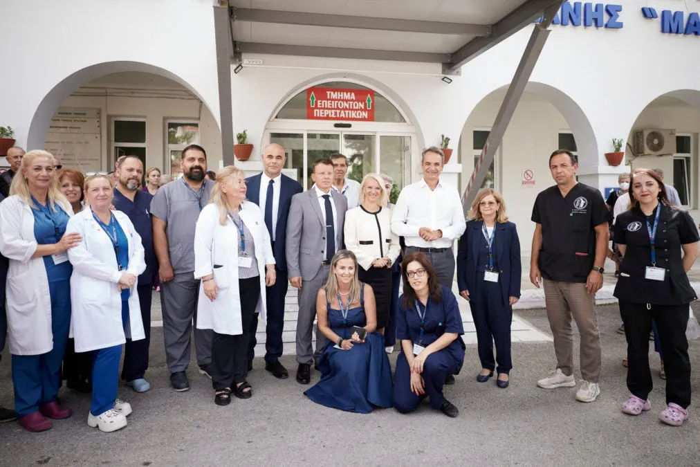 Ο Μητσοτάκης στη νέα μονάδα ΔΕΗ στην Πτολεμαΐδα