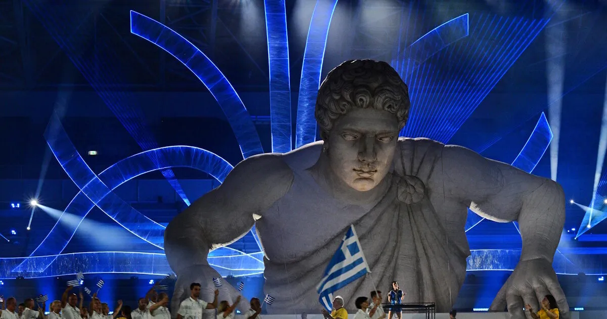 Η ελληνική αποστολή στην τελετή έναρξης Μεσογειακών Αγώνων