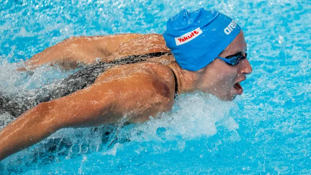 Η Άννα Ντουντουνάκη στον τελικό των 100μ πεταλούδα